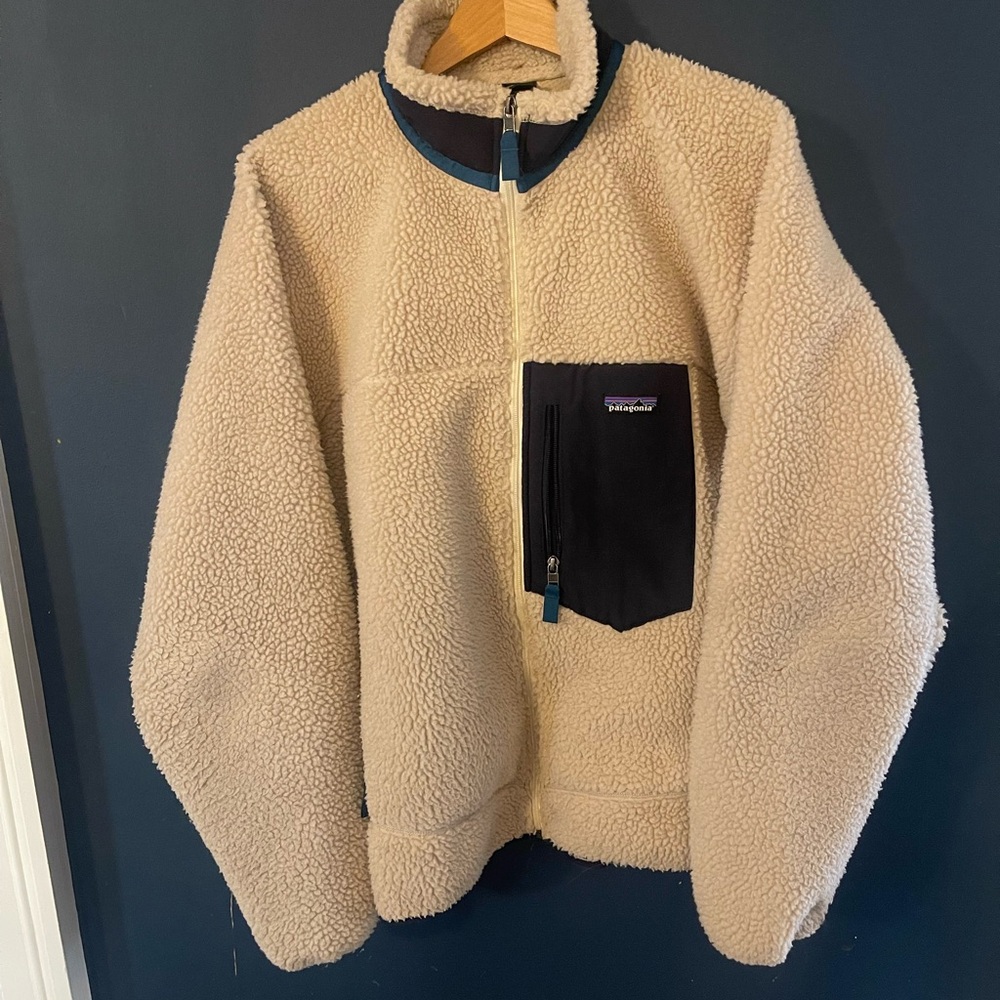 Patagonia Cream and Black Performance Jacket
